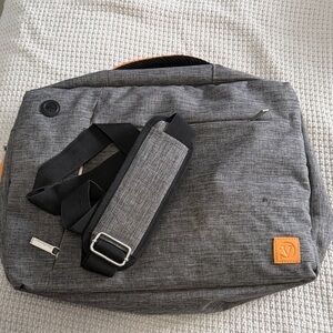 Gray Messenger Bag